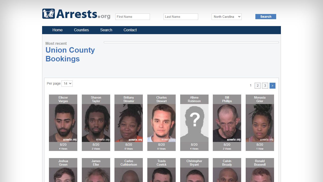 Union County Arrests and Inmate Search